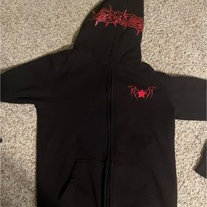 far from normal small zip up jacket